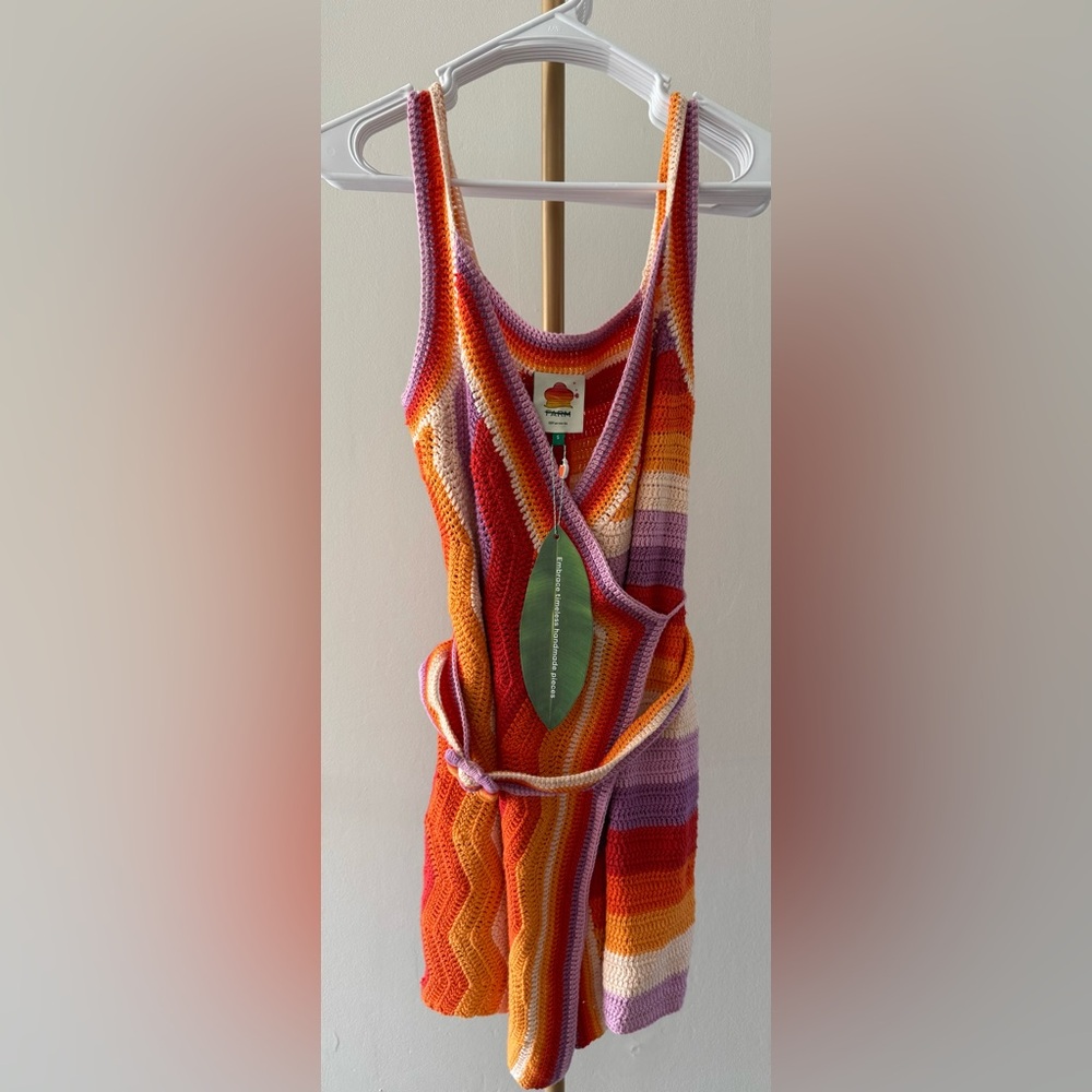 Farm Rio Crochet Mini Dress - Picture 8 of 10
